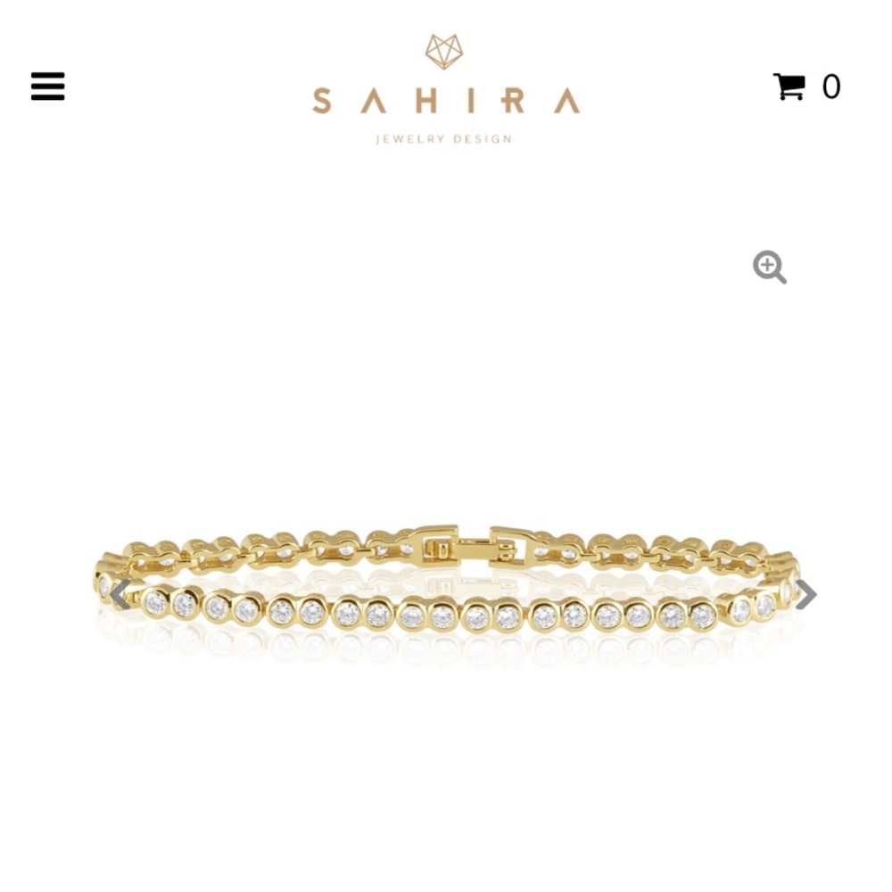 SAHIRA Bezel Tennis Bracelet